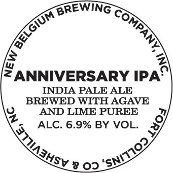 Anniversary IPA — full label as filed with TTB