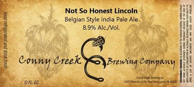 Not So Honest Lincoln label