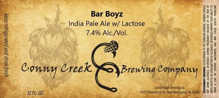 Bar Boyz — full label as filed with TTB