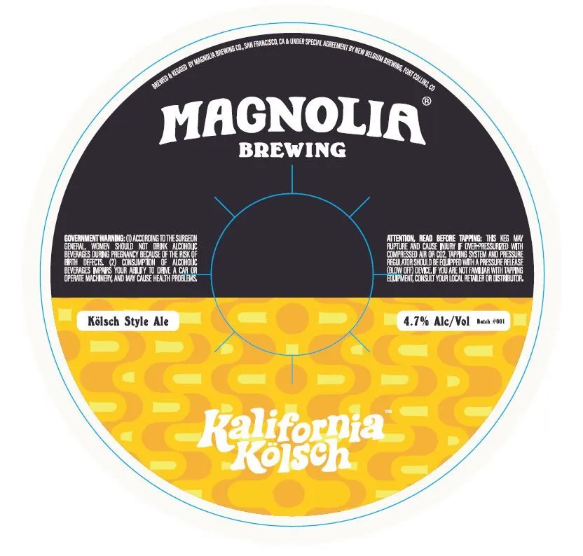 Kalifornia Kölsch — full label as filed with TTB