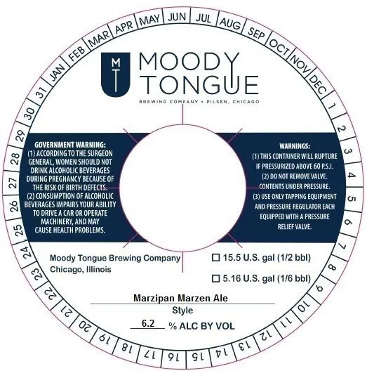 Marzipan Marzen Ale — full label as filed with TTB
