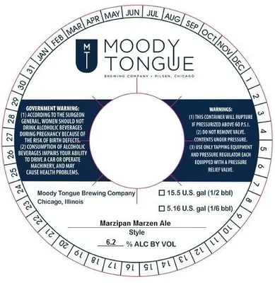 Marzipan Marzen Ale label