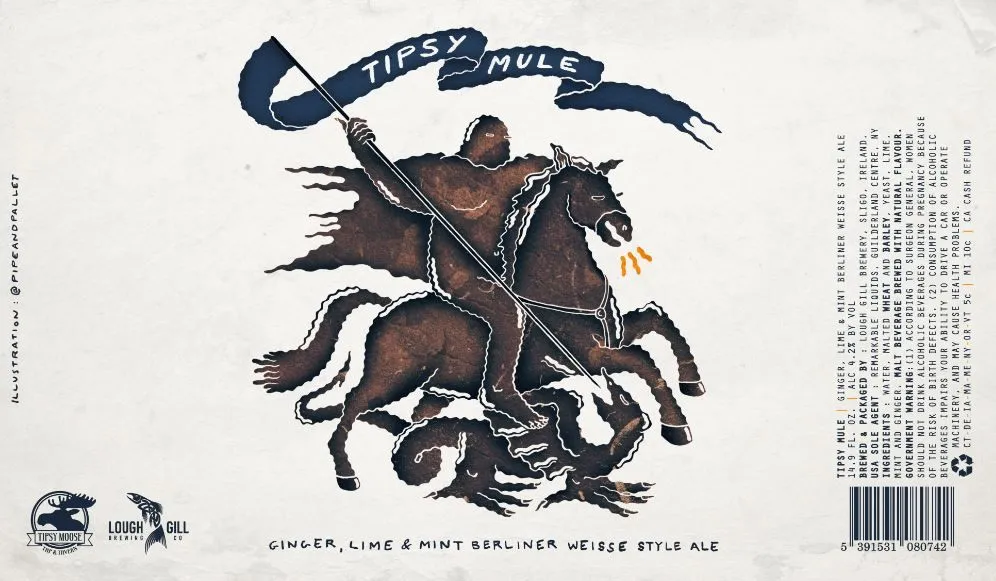 Tipsy Mule — full label as filed with TTB
