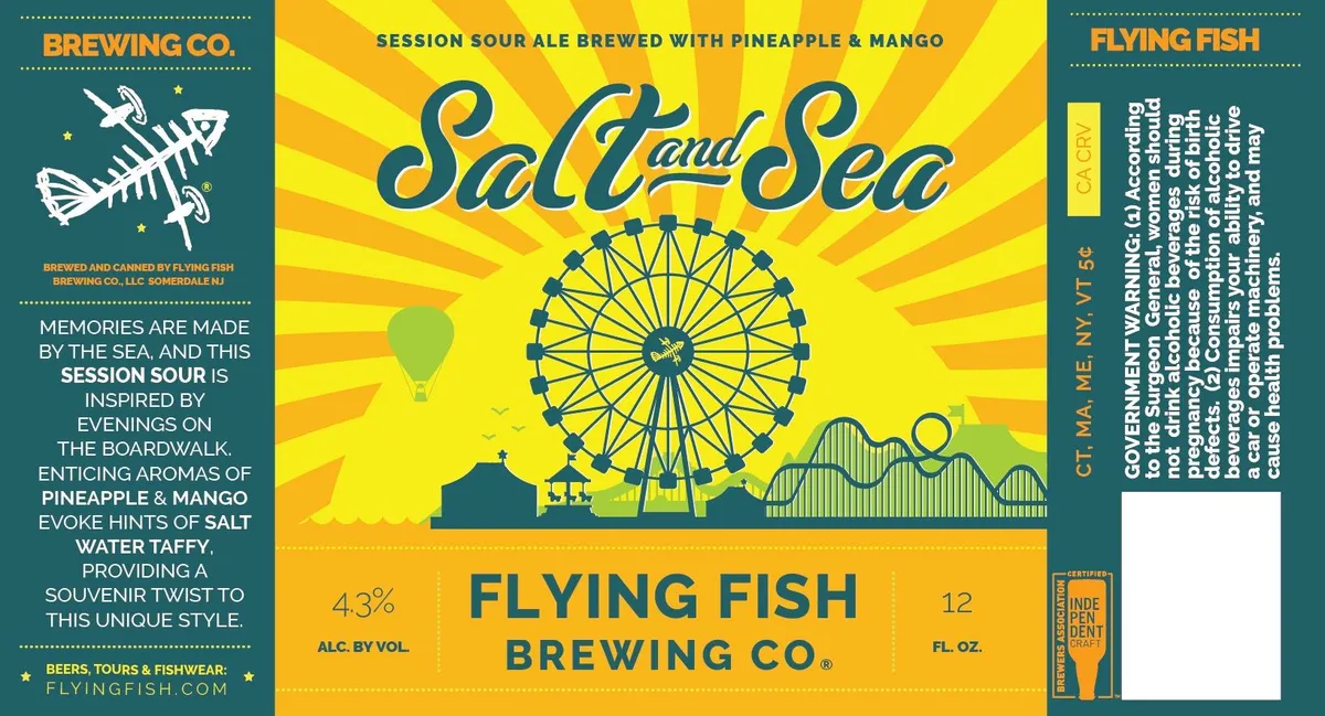 Salt and Sea — full label as filed with TTB