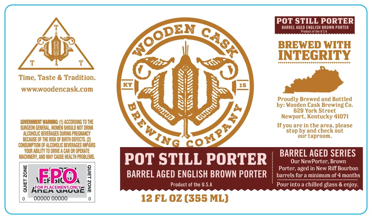 Pot Still Porter — full label as filed with TTB