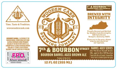 7th & Bourbon Street label