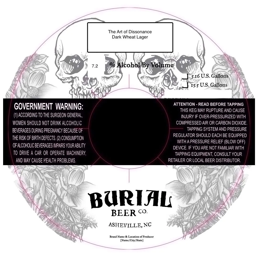 The Art of Dissonance label art — BURIAL BEER CO.