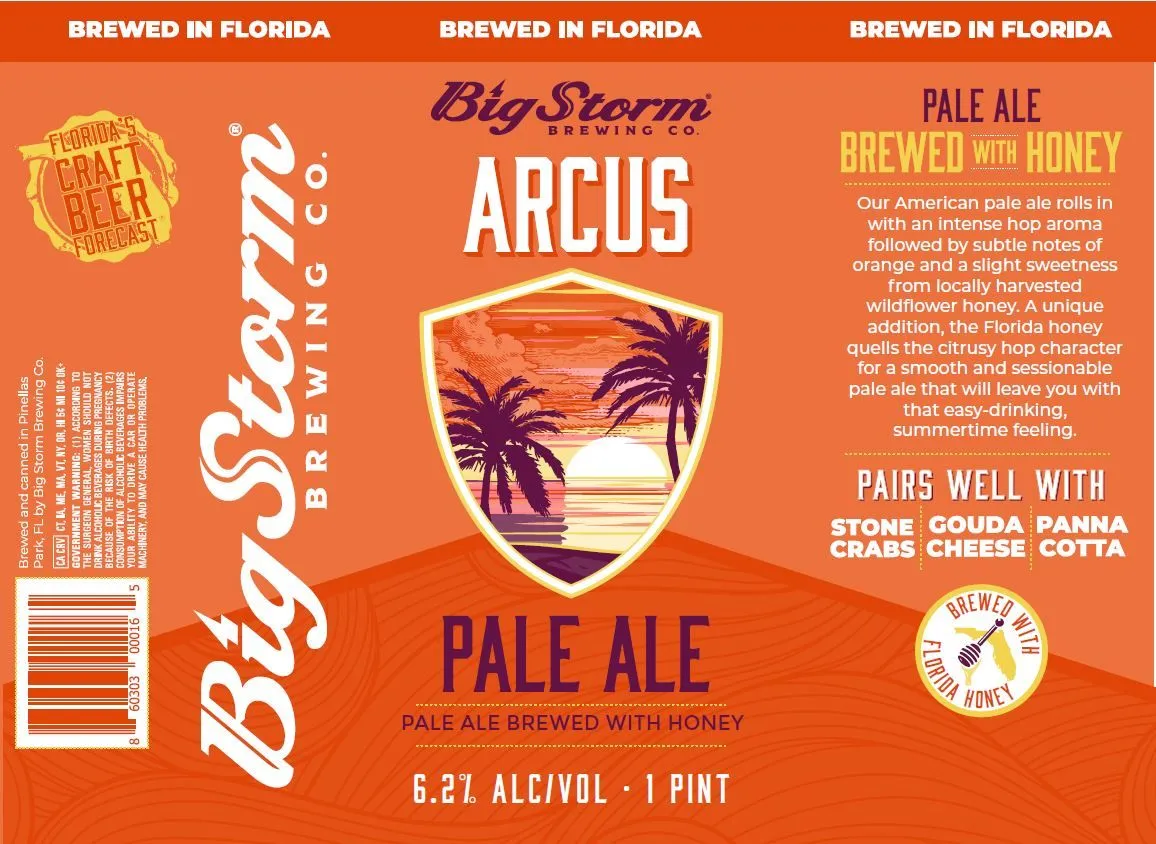 Arcus — full label as filed with TTB