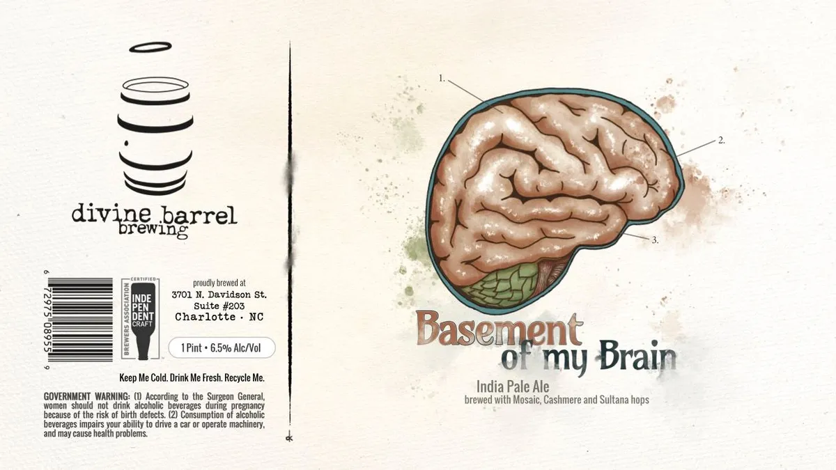 Basement of My Brain — full label as filed with TTB