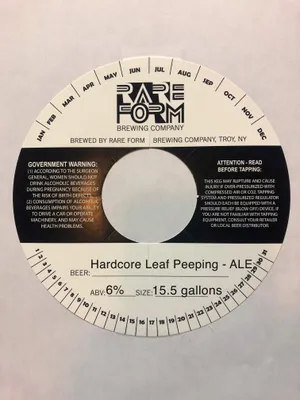 Hardcore Leaf Peeping label