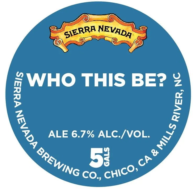 Who This Be? — full label as filed with TTB