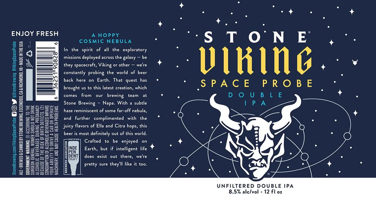 Stone Viking Space Probe — full label as filed with TTB