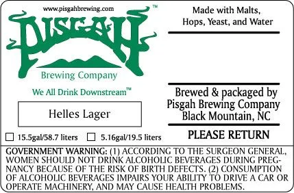 Helles Lager — full label as filed with TTB