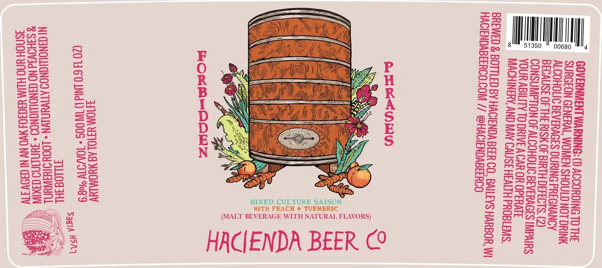 Forbidden Phrases — full label as filed with TTB