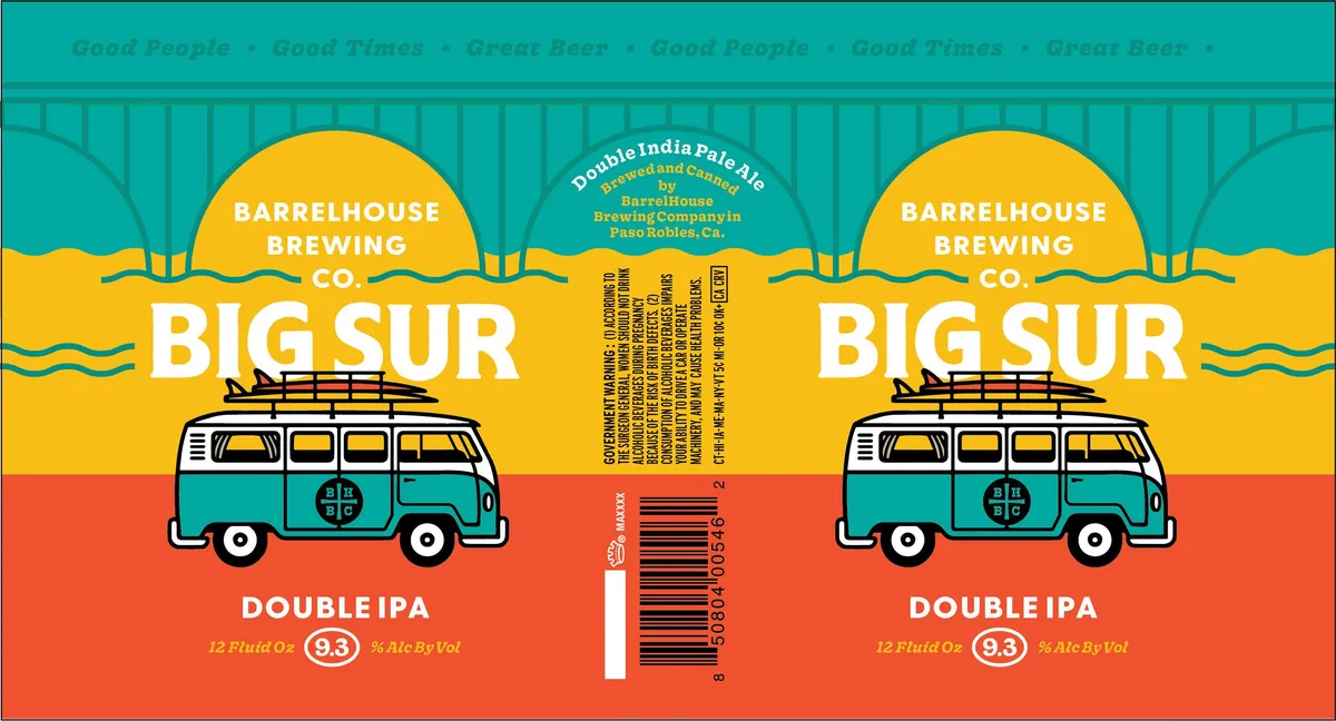 Big Sur label art — BARRELHOUSE BREWING CO.