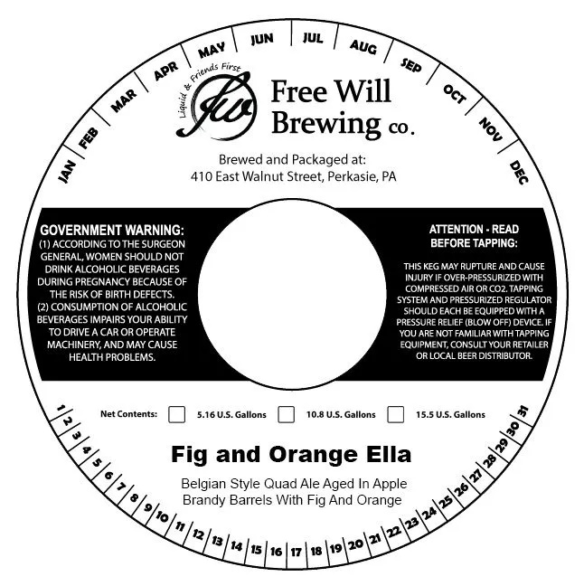 Fig and Orange Ella — full label as filed with TTB