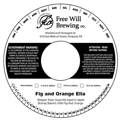 Fig and Orange Ella label
