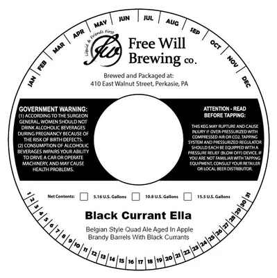 Black Currant Ella label