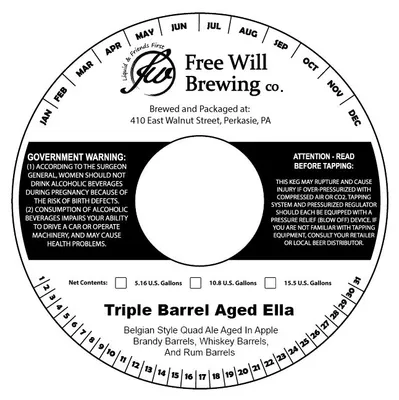 Triple Barrel Aged Ella label