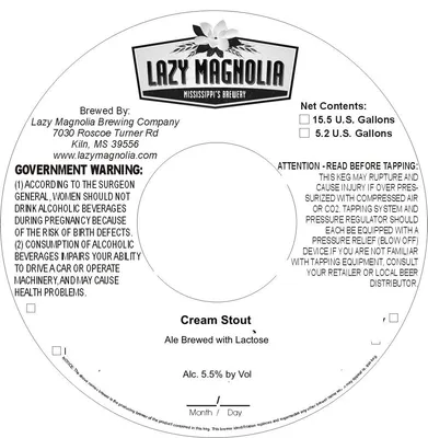 Cream Stout label