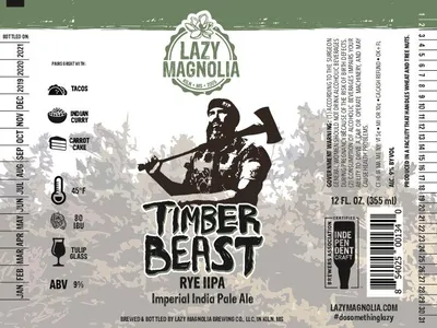 Timber Beast label