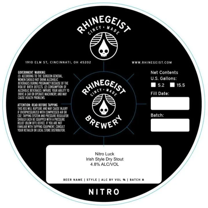 Nitro Luck — full label as filed with TTB