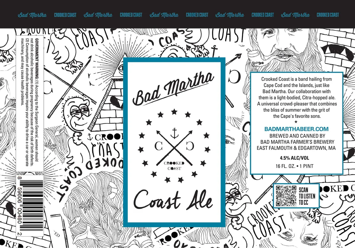 Bad Martha Coast Ale label