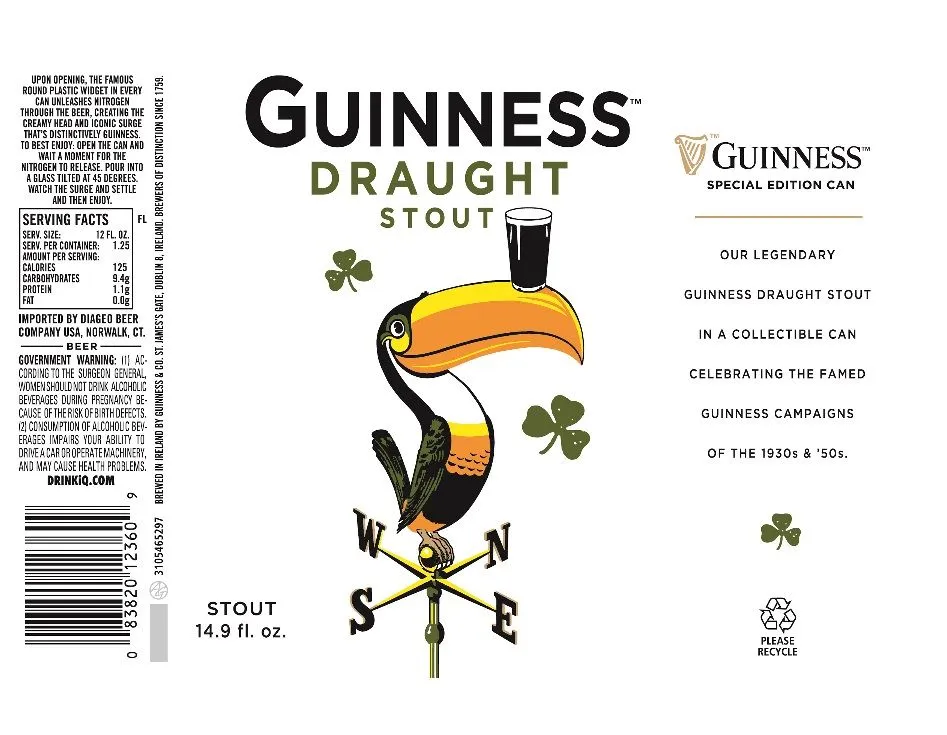 Guinness Draught — full label as filed with TTB