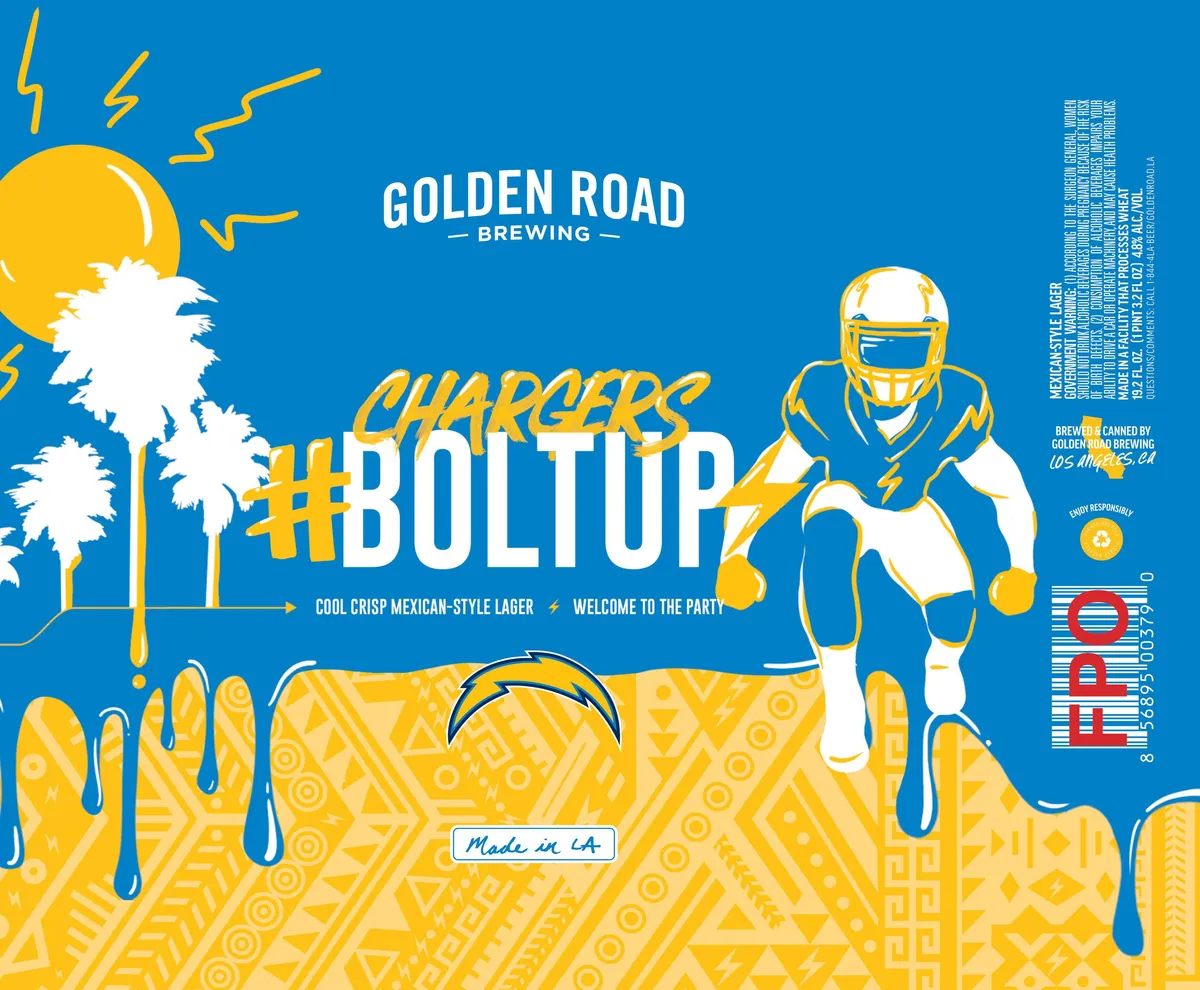 #BOLTUP Chargers — full label as filed with TTB