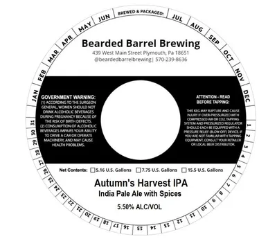 Autumn's Harvest IPA label