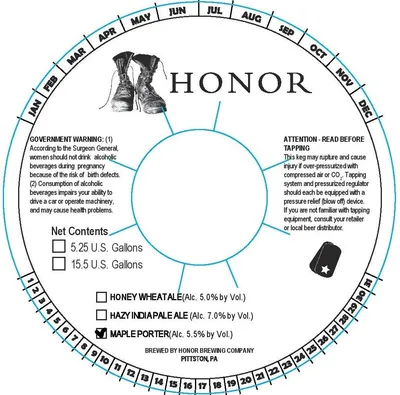 Maple Porter label