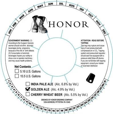 Golden Ale label