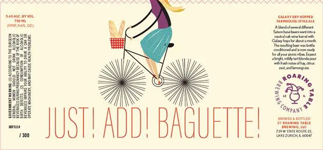 Just! Add! Baguette! — full label as filed with TTB