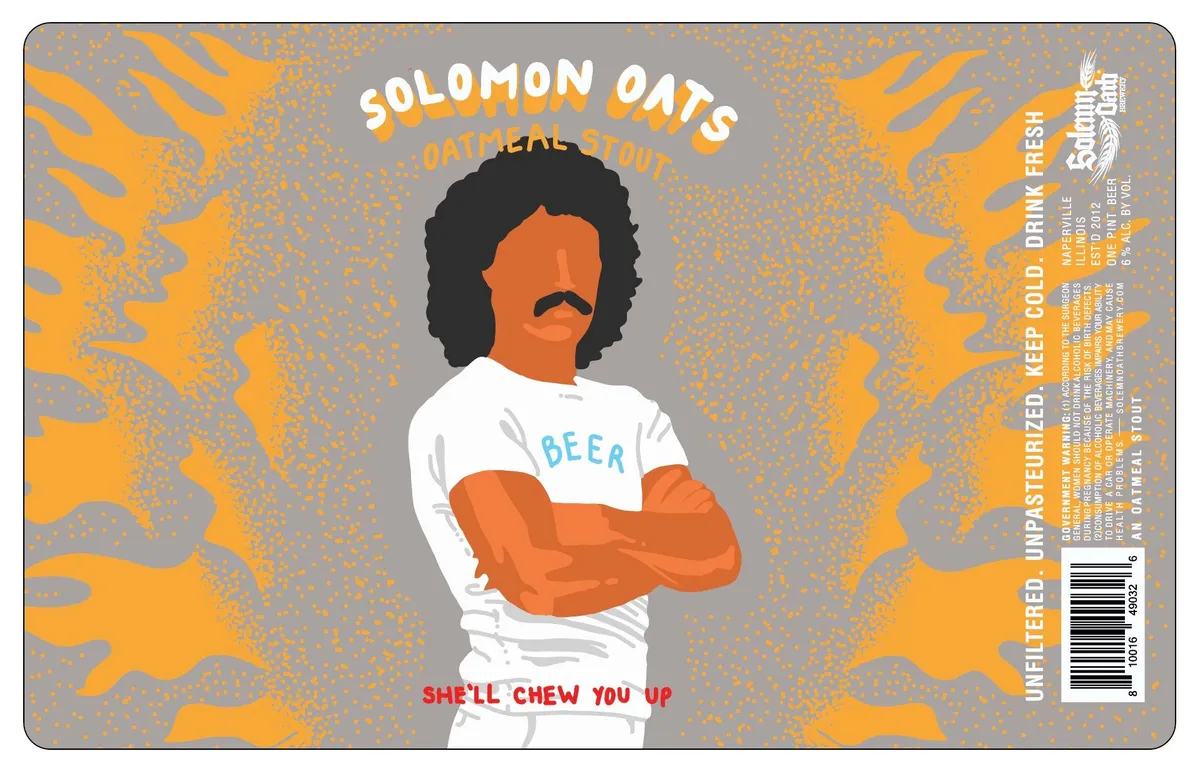 Solomon Oats label art — SOLEMN OATH BREWERY