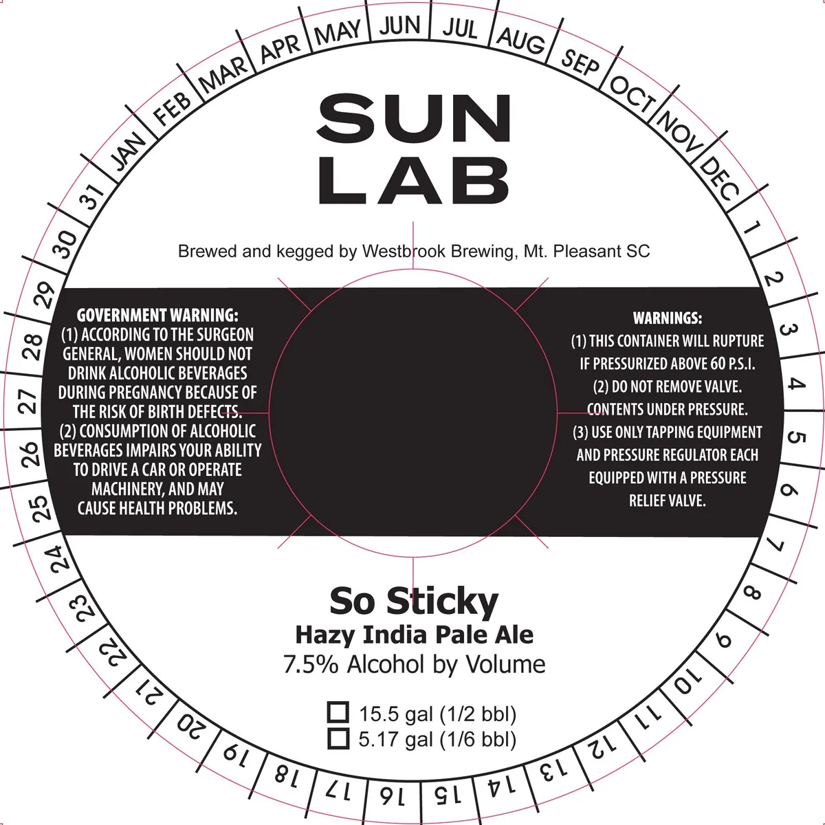 So Sticky — full label as filed with TTB