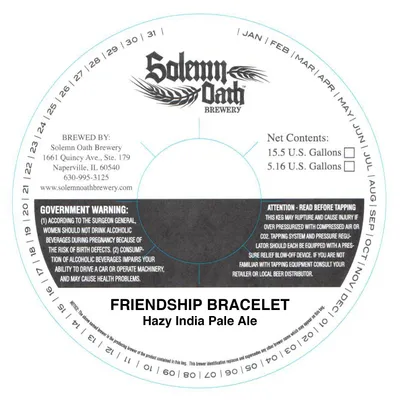 Friendship Bracelet label