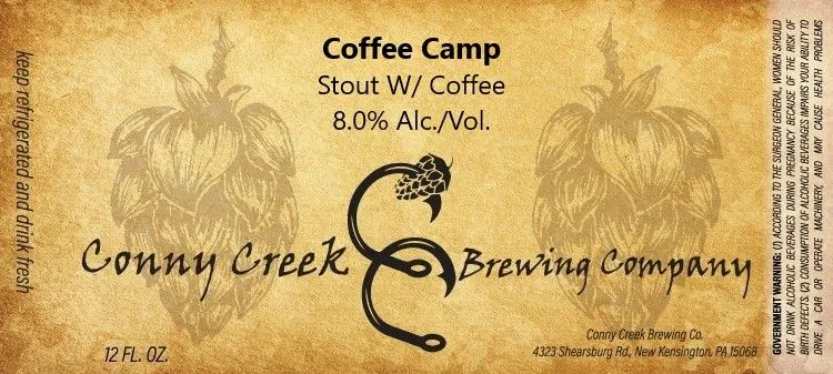 Coffee Camp — full label as filed with TTB