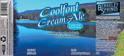 Coolfont Cream Ale label