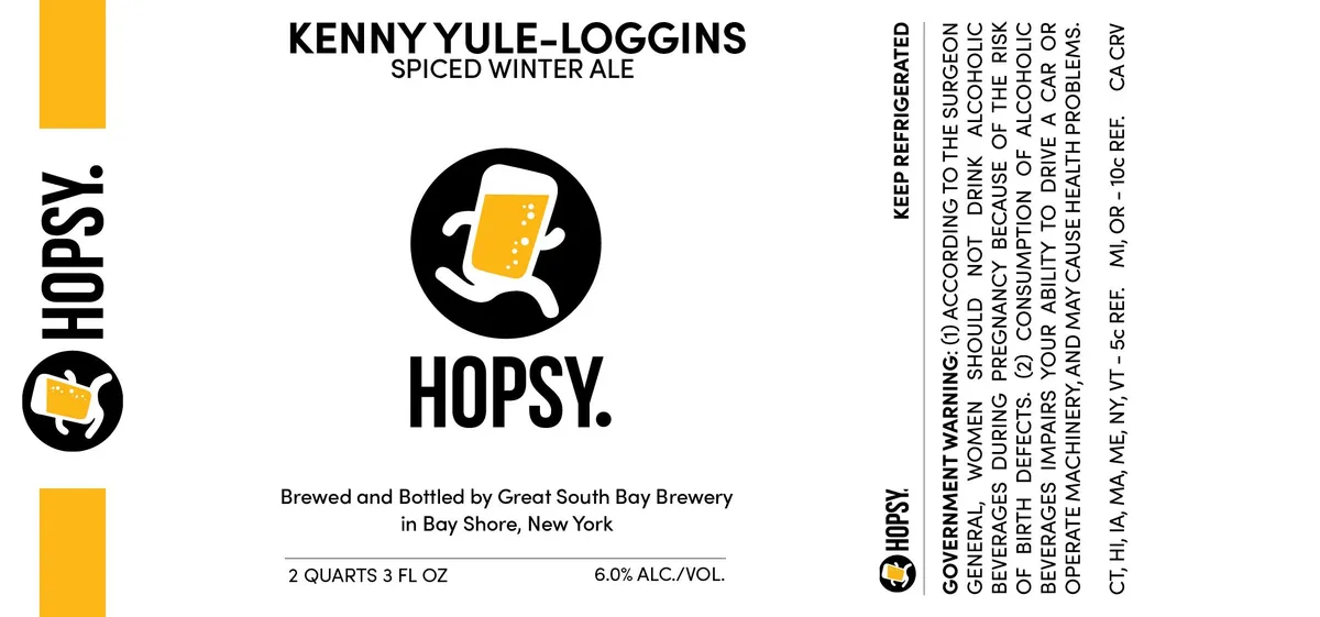 Kenny Yule-Loggins label art — GREAT SOUTH BAY BREWERY