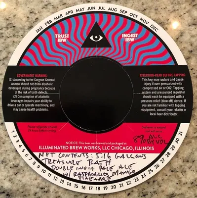 Treasure Bath label
