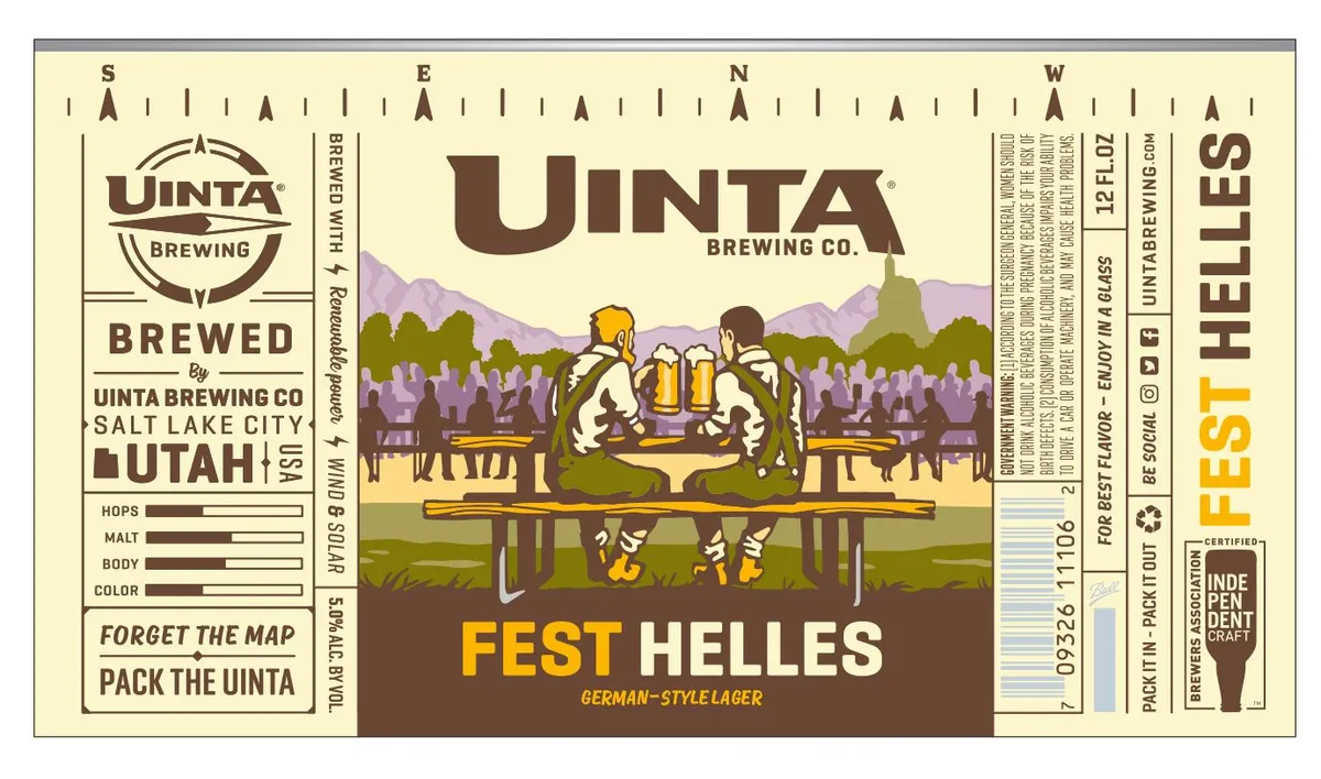 Fest Helles label art — UINTA BREWING CO.