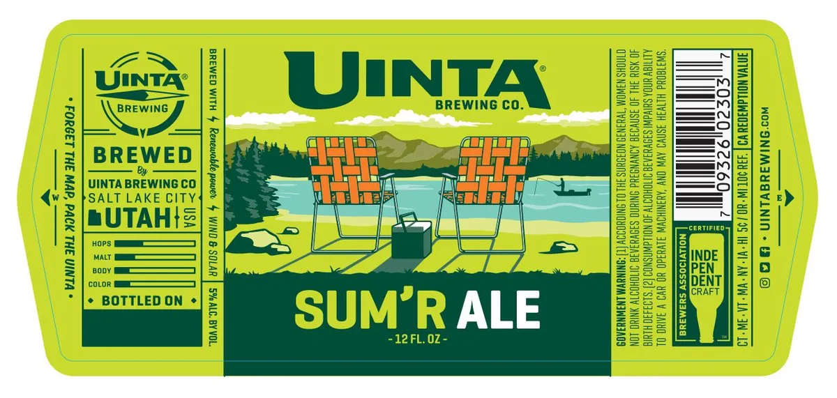 Sum'r Ale label art — UINTA BREWING CO.