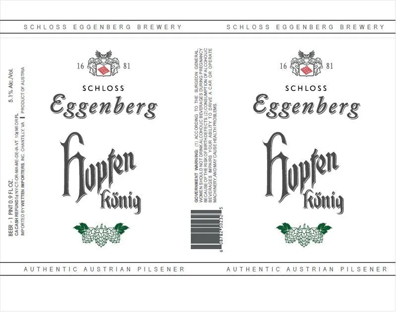 Hopfen König — full label as filed with TTB