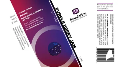 Purple Berry Jam label