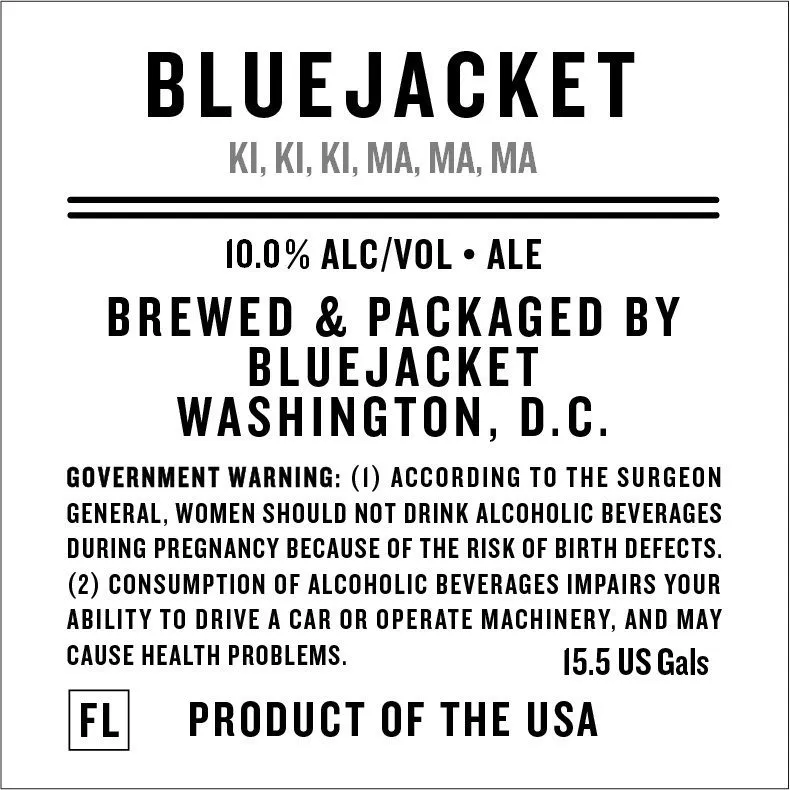 KI, KI, KI, MA, MA, MA — full label as filed with TTB