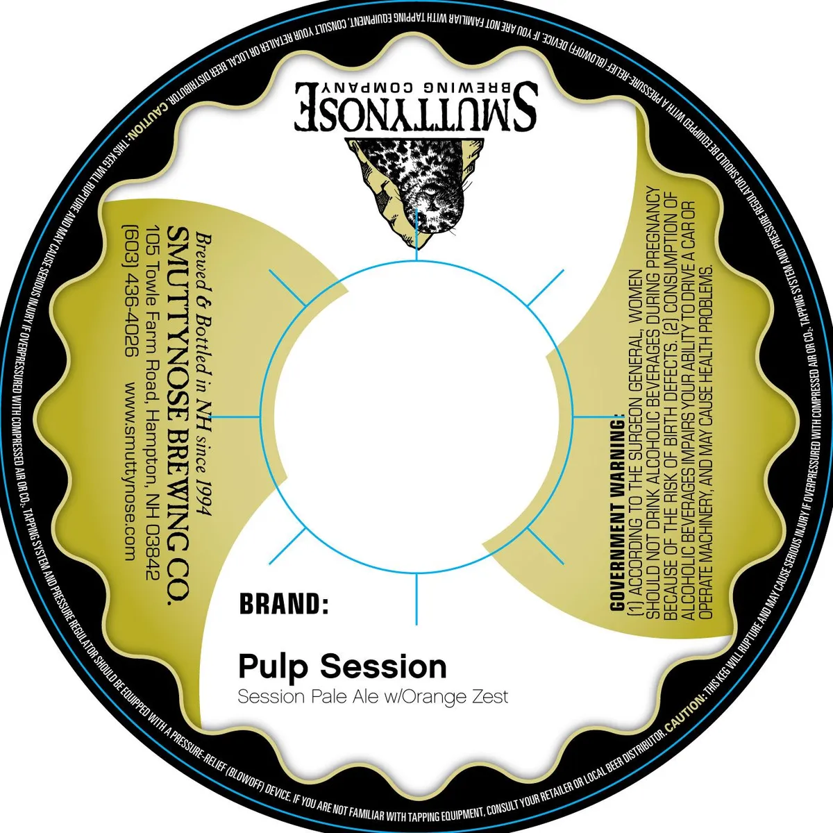 Pulp Session — full label as filed with TTB