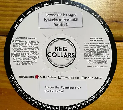Sussex Fall Farmhouse Ale label
