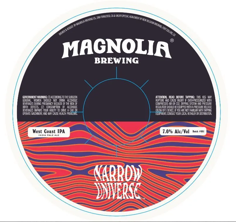 Narrow Universe — full label as filed with TTB