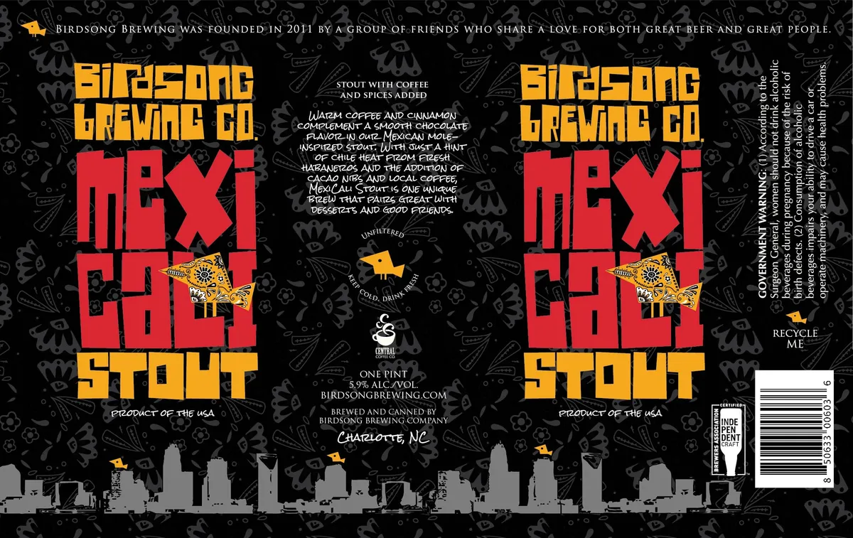 MexiCali Stout — full label as filed with TTB