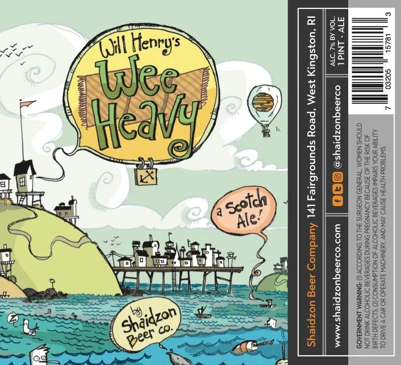 Will Henry's Wee Heavy — full label as filed with TTB